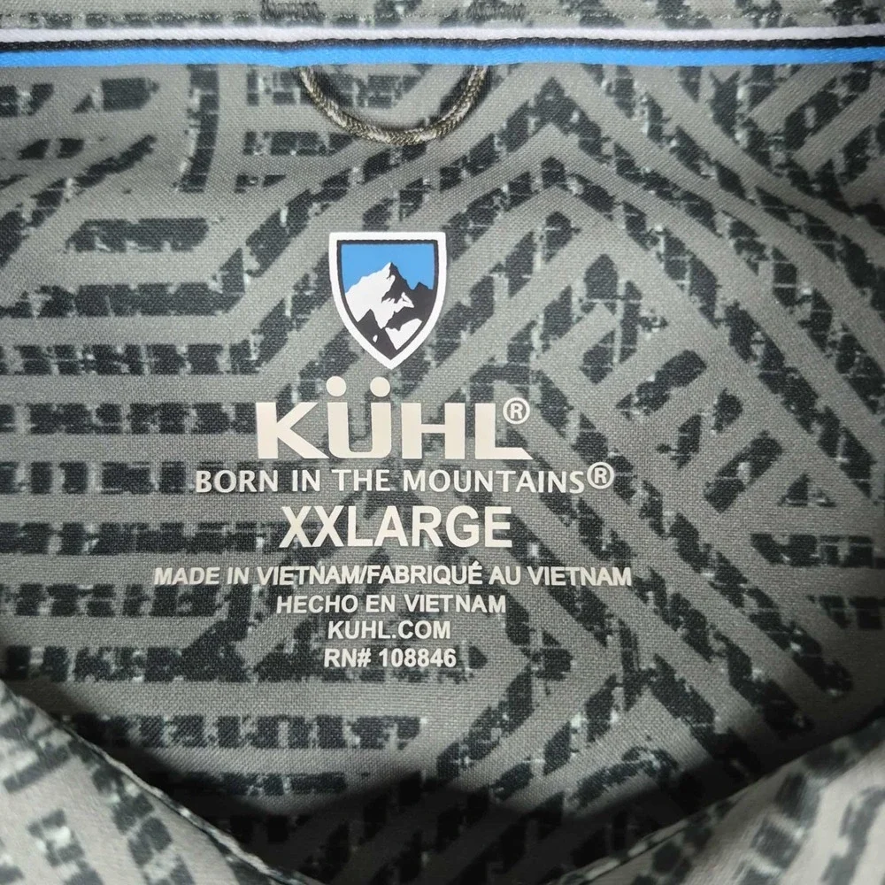 Kuhl Persuadr Shirt Men's 2XL XXL Green Button Up Short Sleeve Outdoor Hiking - Picture 5 of 7